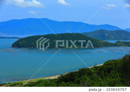 【岡山県】一本松展望園から見た牛窓と小豆島 【岡山県】一本松展望園から見た牛窓と小豆島 103650707