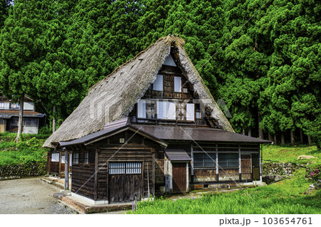 富山県　五箇山　相倉合掌造り集落　合掌造り民家　世界遺産 103654761