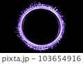 SF風紫リングイラスト 103654916