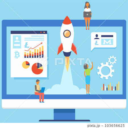 Cryptocurrency earnings. Web banner of blockchain technology, new start up with financial innovation Cryptocurrency earnings. Web banner of blockchain technology, new start up with financial innovation 103656625