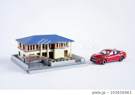 住宅　自動車　イメージ 103656963