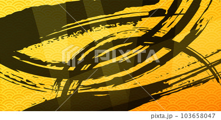 金色の青海波の背景画像 年賀状用の背景イラスト 金色の青海波の背景画像 年賀状用の背景イラスト 103658047