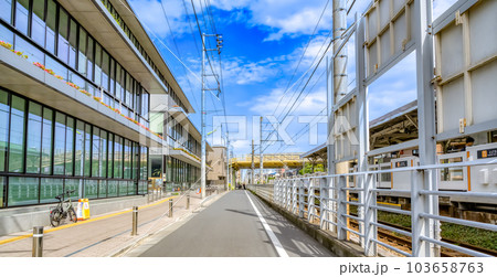 世田谷区の都市風景　等々力駅 103658763