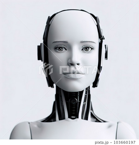 female mannequin face, about, graphical abstract, white background, a sci fi cyborg female mannequin face, about, graphical abstract, white background, a sci fi cyborg 103660197