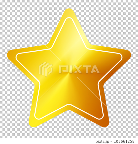 Star-shaped metallic frame gold Star-shaped metallic frame gold 103661259
