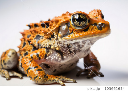 Image of a argentine horned frog. Amphibian. Wildlife animals. Illustration, Generative AI. Image of a argentine horned frog. Amphibian. Wildlife animals. Illustration, Generative AI. 103661634
