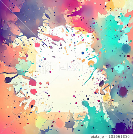 colorful splashes of paint, geometric, abstract art copy space colorful splashes of paint, geometric, abstract art copy space 103661856