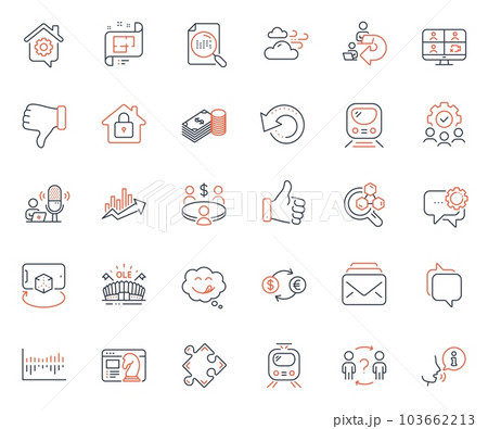 Business icons set. Included icon as Meeting, Augmented reality and Like hand web elements. Messenger, Growth chart, Column diagram icons. Chemistry lab, Architectural plan. Vector Business icons set. Included icon as Meeting, Augmented reality and Like hand web elements. Messenger, Growth chart, Column diagram icons. Chemistry lab, Architectural plan. Vector 103662213