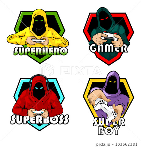 Gaming Console Esport Logo Designs. Vector sport Super logo for your t-shirt. Vector Mega logotype bundle collection Gaming Console Esport Logo Designs. Vector sport Super logo for your t-shirt. Vector Mega logotype bundle collection 103662381