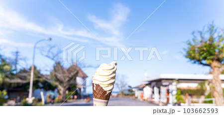 特産品ソフトクリーム　「観光農園スポット　福田農場ワイナリー風景」(熊本県水俣市) 103662593