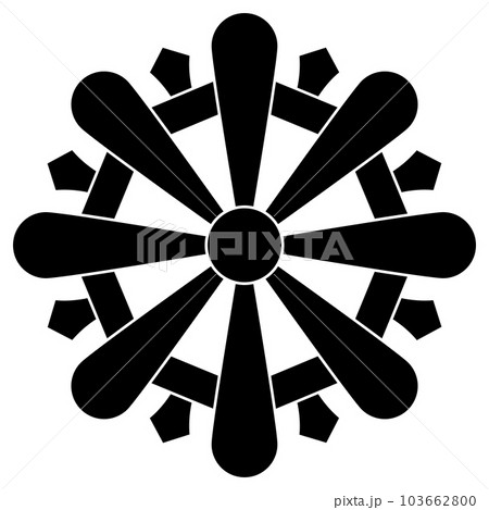 家紋です。筆型輪宝といいます。 103662800