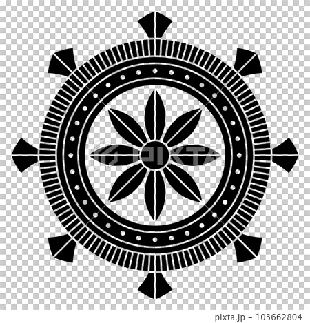 這是一個家族紋章。它被稱為Kano Rinpo。 這是一個家族紋章。它被稱為Kano Rinpo。 103662804