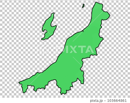 少しゆるい新潟県地図 少しゆるい新潟県地図 103664861
