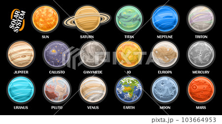 Vector Planet Set 103664953