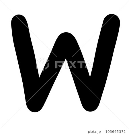 W capital letter W capital letter 103665372