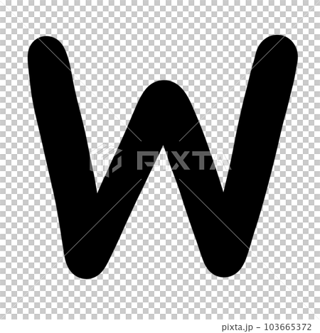 W capital letter W capital letter 103665372