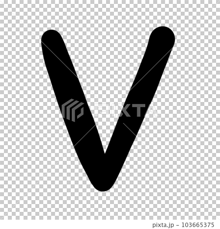 V capital letter 103665375
