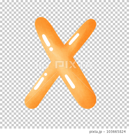 X capital letter 103665824