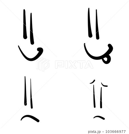 Mega set Cartoon funny faces. Emotional face, old style funny eyes and mouth, different facial expression. Hand drawn ink emoji faces. Mega set Cartoon funny faces. Emotional face, old style funny eyes and mouth, different facial expression. Hand drawn ink emoji faces. 103666977