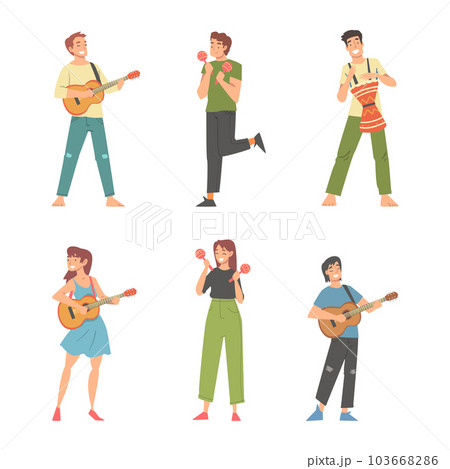 People Character Musician Conducting and Performing Music Playing Musical Instrument and Singing Vector Set People Character Musician Conducting and Performing Music Playing Musical Instrument and Singing Vector Set 103668286