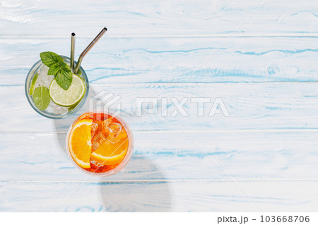 Refreshing cocktails on a sunny day Refreshing cocktails on a sunny day 103668706