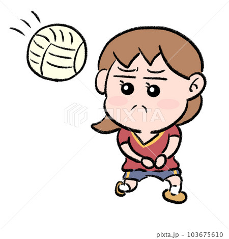 バレーボール　女の子 103675610