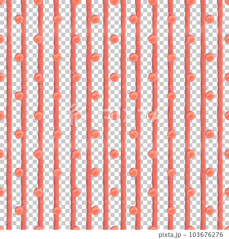 Seamless watercolor pattern. Abstract texture with circles and monochrome wavy stripes. Creative background with distorted lines. Decorative design with orange vertical stripes with distortion and pol Seamless watercolor pattern. Abstract texture with circles and monochrome wavy stripes. Creative background with distorted lines. Decorative design with orange vertical stripes with distortion and pol 103676276