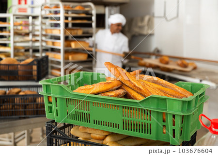 View of appetizing fresh baked bread 103676604