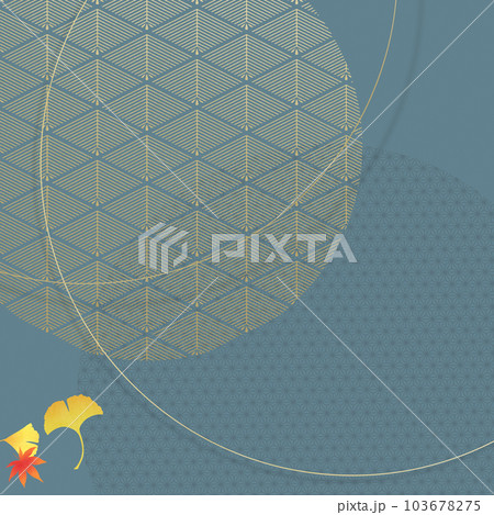 秋の和風素材 秋の和風素材 103678275