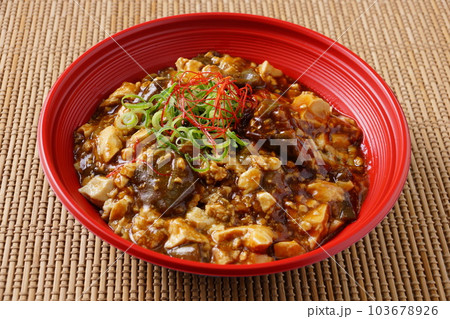 麻婆茄子丼　麻婆豆腐 103678926