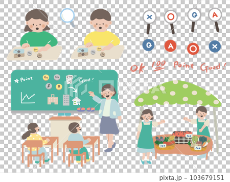 お金について学ぶ子どもたち・マネーリテラシー 103679151