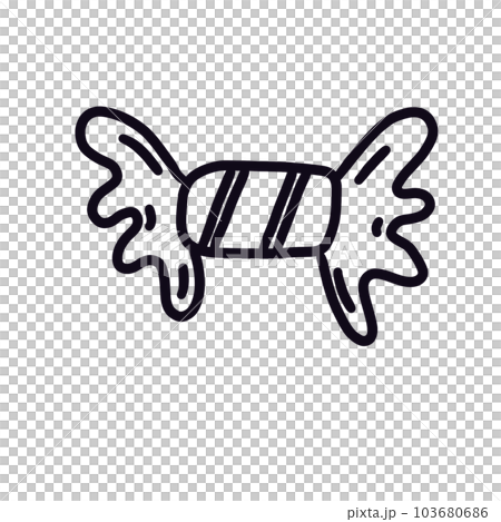 line drawing candy line drawing candy 103680686