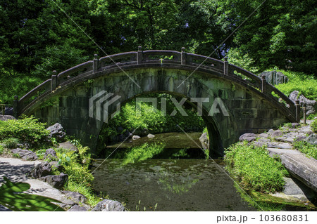東京都 小石川後楽園 円月橋 東京都 小石川後楽園 円月橋 103680831