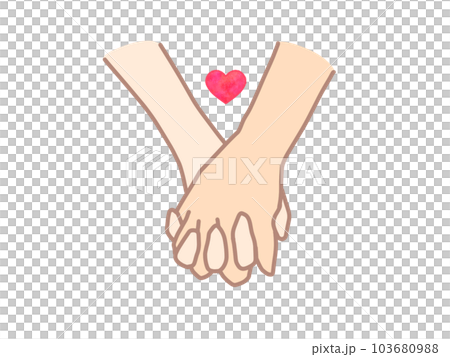 牽手戀人連接心 103680988