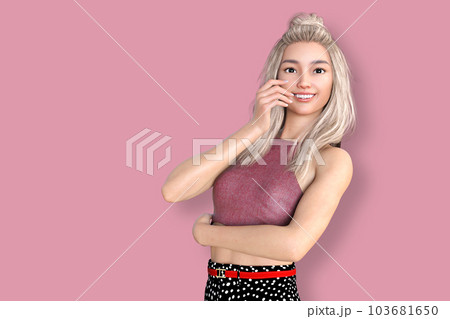 笑顔の素敵な可愛い女性 笑顔の素敵な可愛い女性 103681650