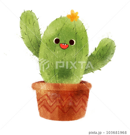 【水彩風絵本】笑顔のサボテンさん 【水彩風絵本】笑顔のサボテンさん 103681968