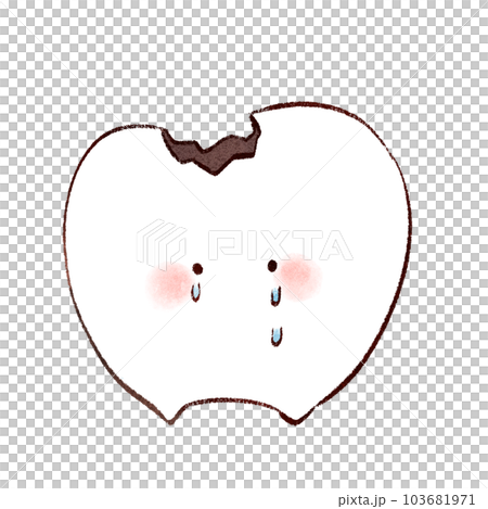 【水彩絵本】泣いてる虫歯さん 103681971