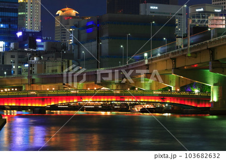 【大阪府】なにわ橋の夜景 103682632