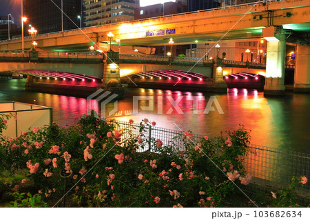 【大阪府】なにわ橋の夜景 【大阪府】なにわ橋の夜景 103682634