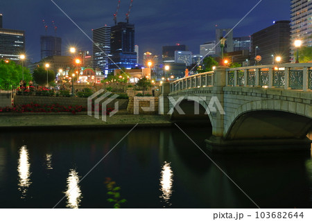 【大阪府】中之島バラ公園の夜景 【大阪府】中之島バラ公園の夜景 103682644