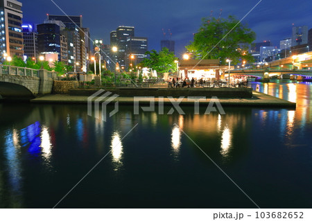 【大阪府】中之島バラ公園の夜景 103682652