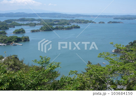 大高森展望台から眺めた松島湾の景色 大高森展望台から眺めた松島湾の景色 103684150
