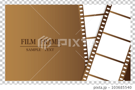 Sepia color luxury film frame background 103685540