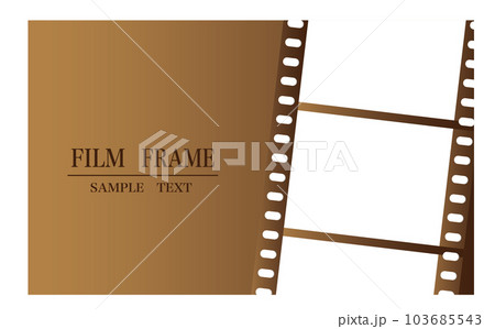 ゴージャスな雰囲気のセピア色フィルムフレーム ゴージャスな雰囲気のセピア色フィルムフレーム 103685543