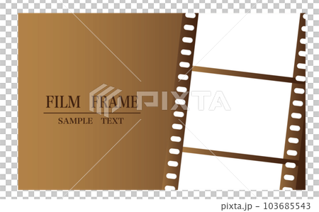 ゴージャスな雰囲気のセピア色フィルムフレーム ゴージャスな雰囲気のセピア色フィルムフレーム 103685543