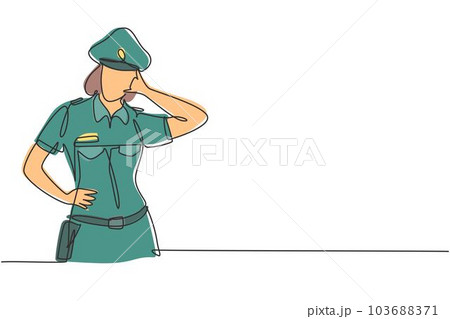 Girl Police Officer Vector & Photo (Free Trial) | Bigstock
