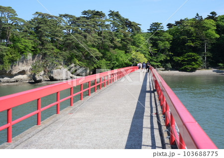 松島町福浦橋の景色 松島町福浦橋の景色 103688775