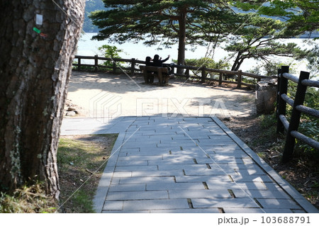 福浦島の展望所の景色 103688791