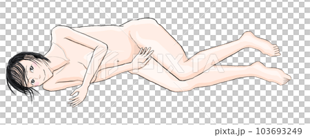 裸體躺在地板上的女孩 10 103693249