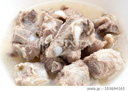 Boiled pork rib soup. Asian cuisine Boiled pork rib soup. Asian cuisine 103694163
